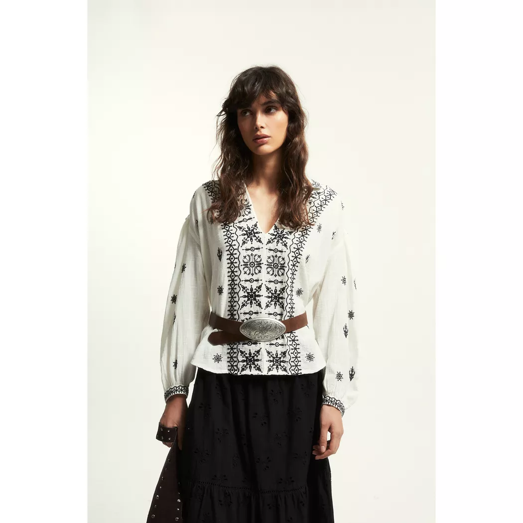 Sfera - Bluse, für Damen, Weiss, Größe L