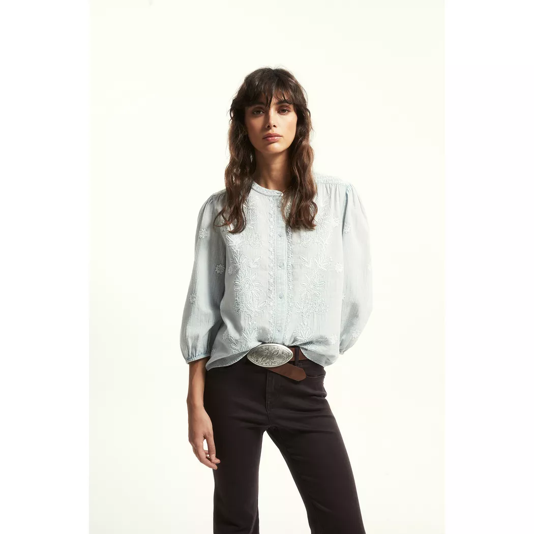 Sfera - Bluse, für Damen, Blau Größe L 2