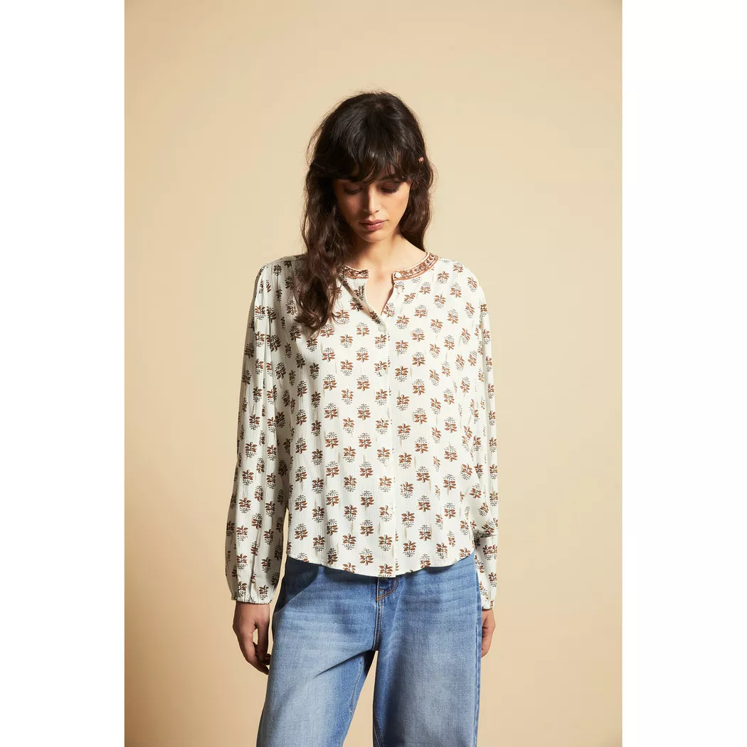Sfera - Bluse, für Damen, Creme, Größe S