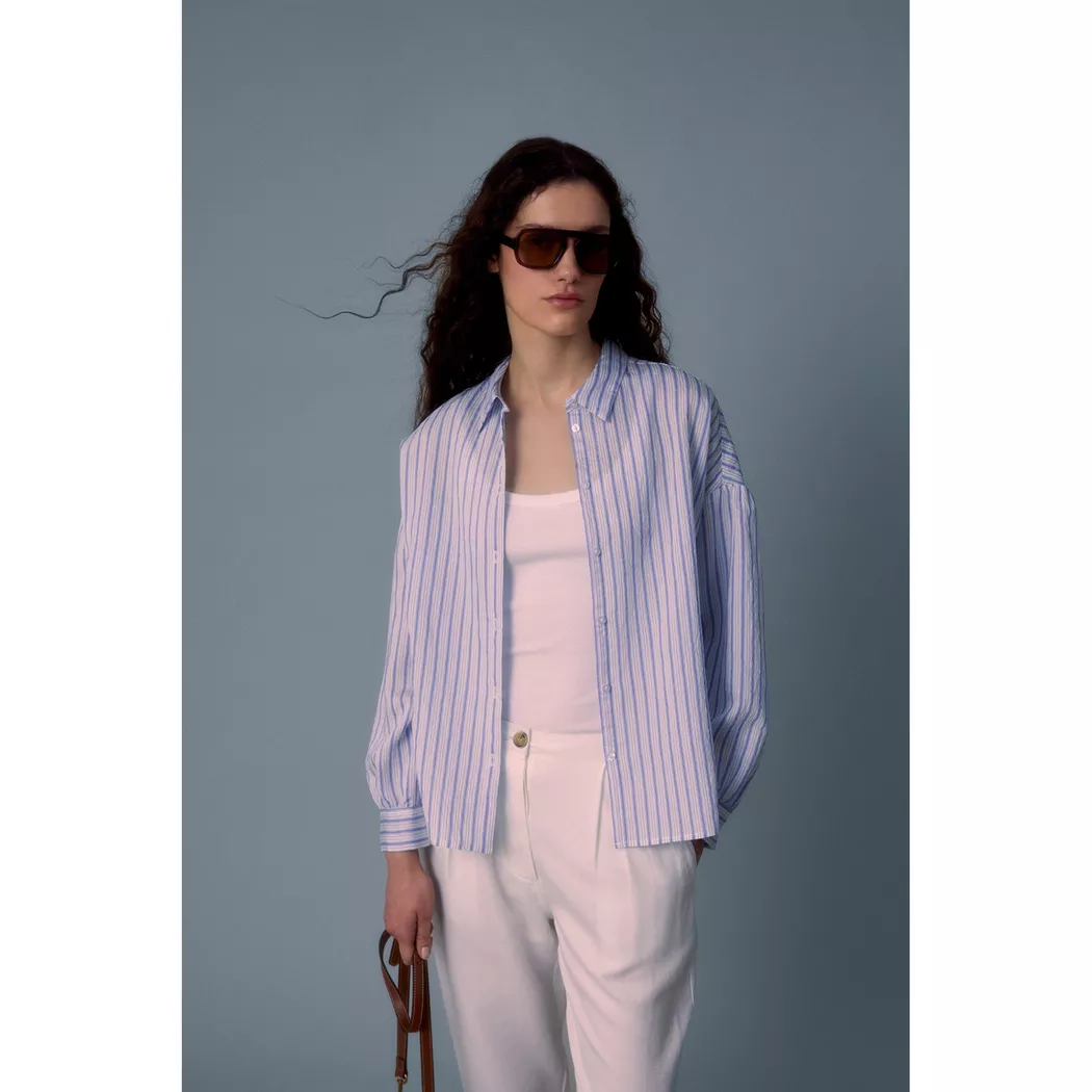 Sfera - Bluse, für Damen, Blau Größe L