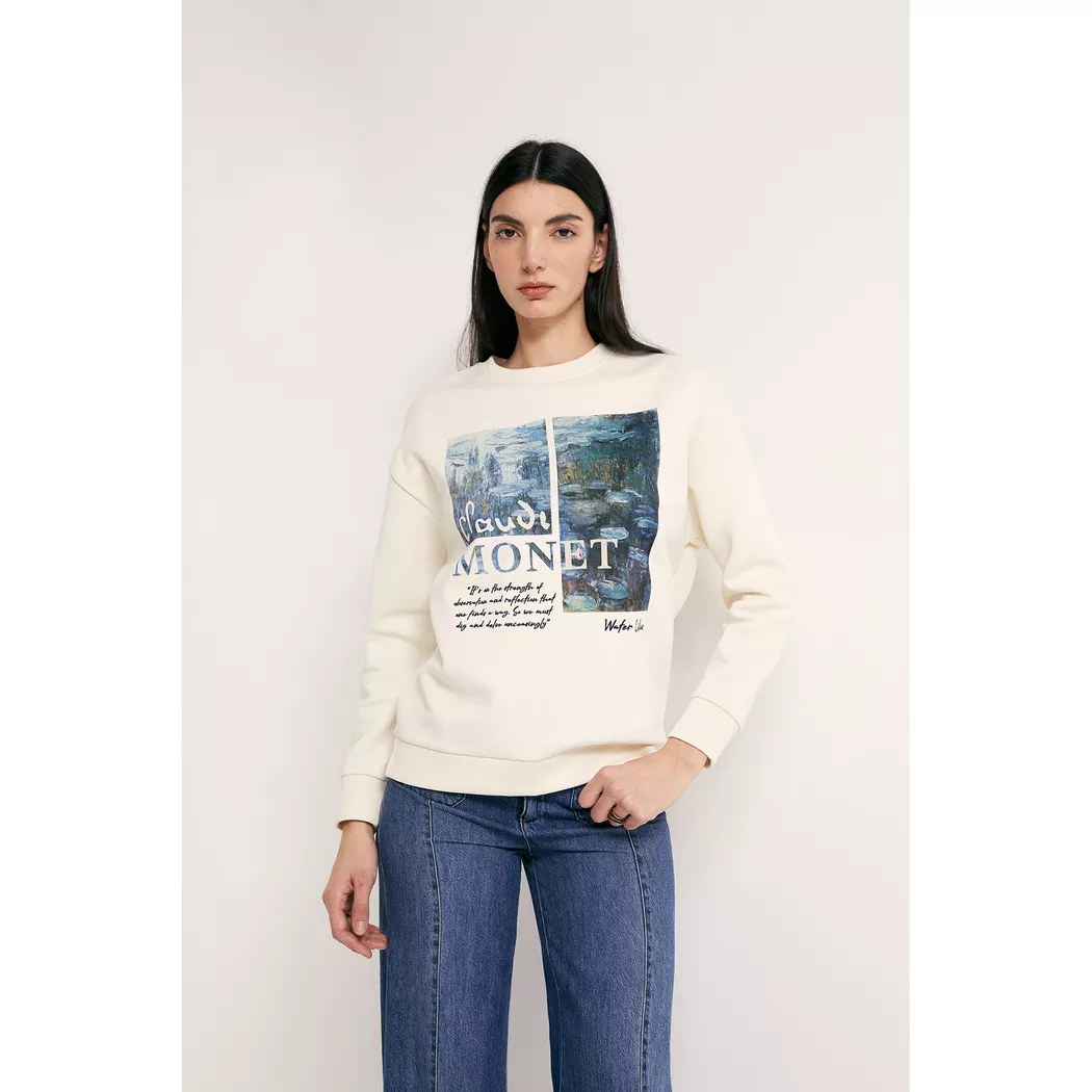 Sfera - T-Shirt, für Damen, Creme, Größe XL