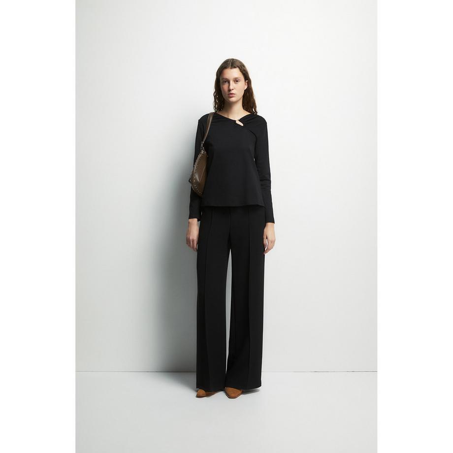 Sfera Langarm-T-Shirt mit Ringdetail  