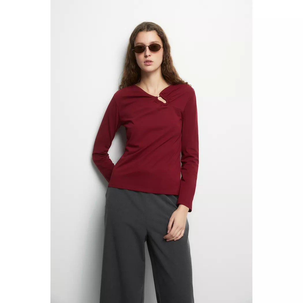 Sfera - T-Shirt, für Damen, Bordeaux, Größe XL