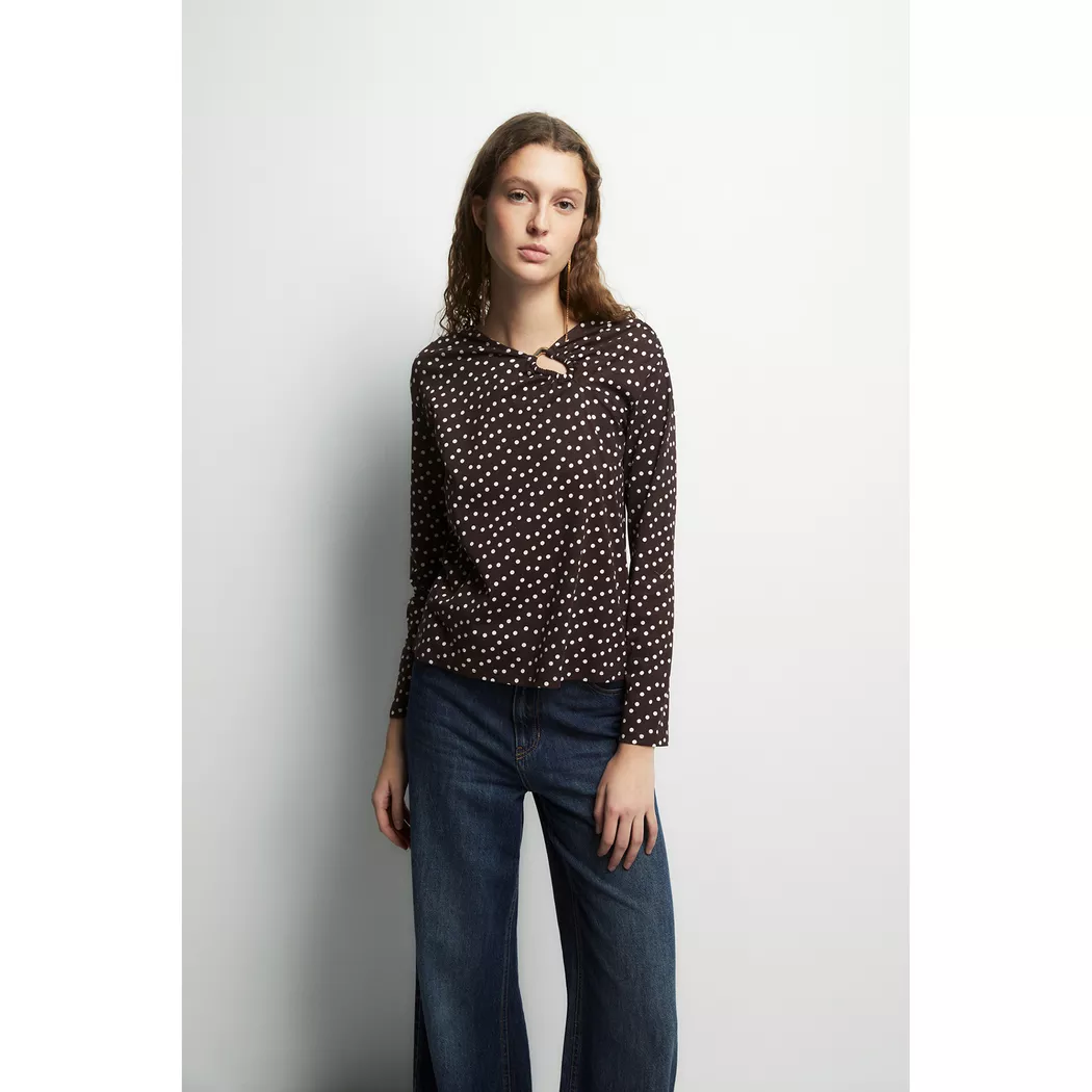 Sfera - T-Shirt, für Damen, Schokolade, Größe XL