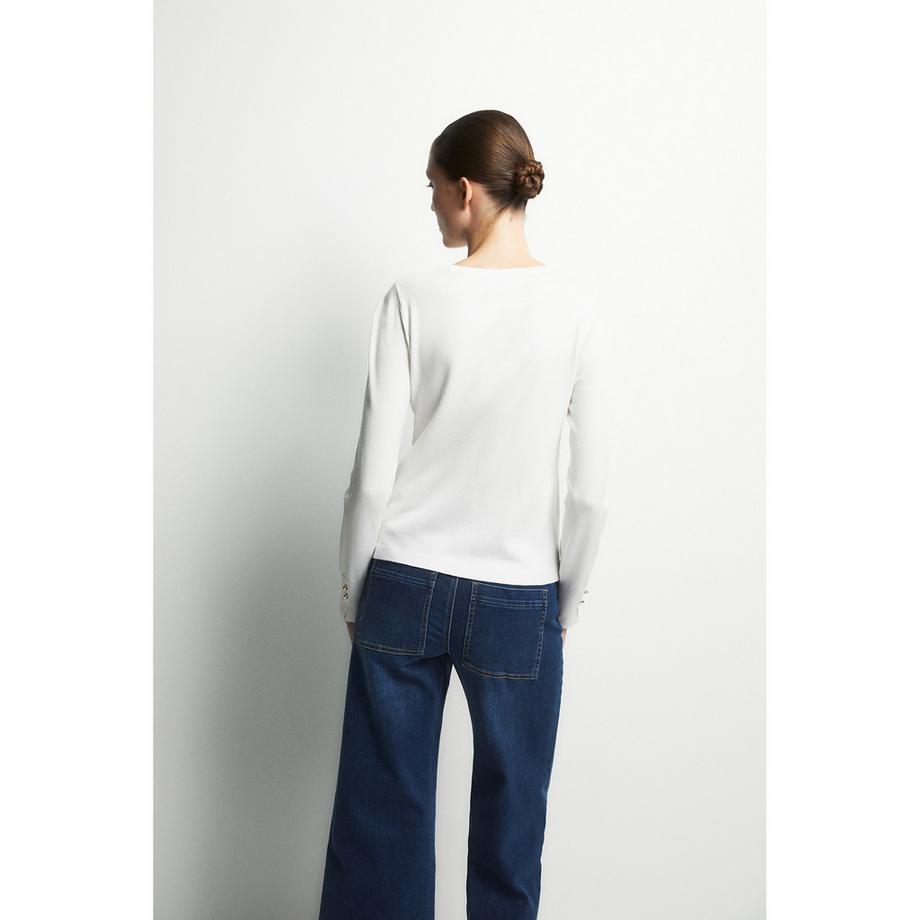 Sfera Cardigan Regular Fit Rundhals  