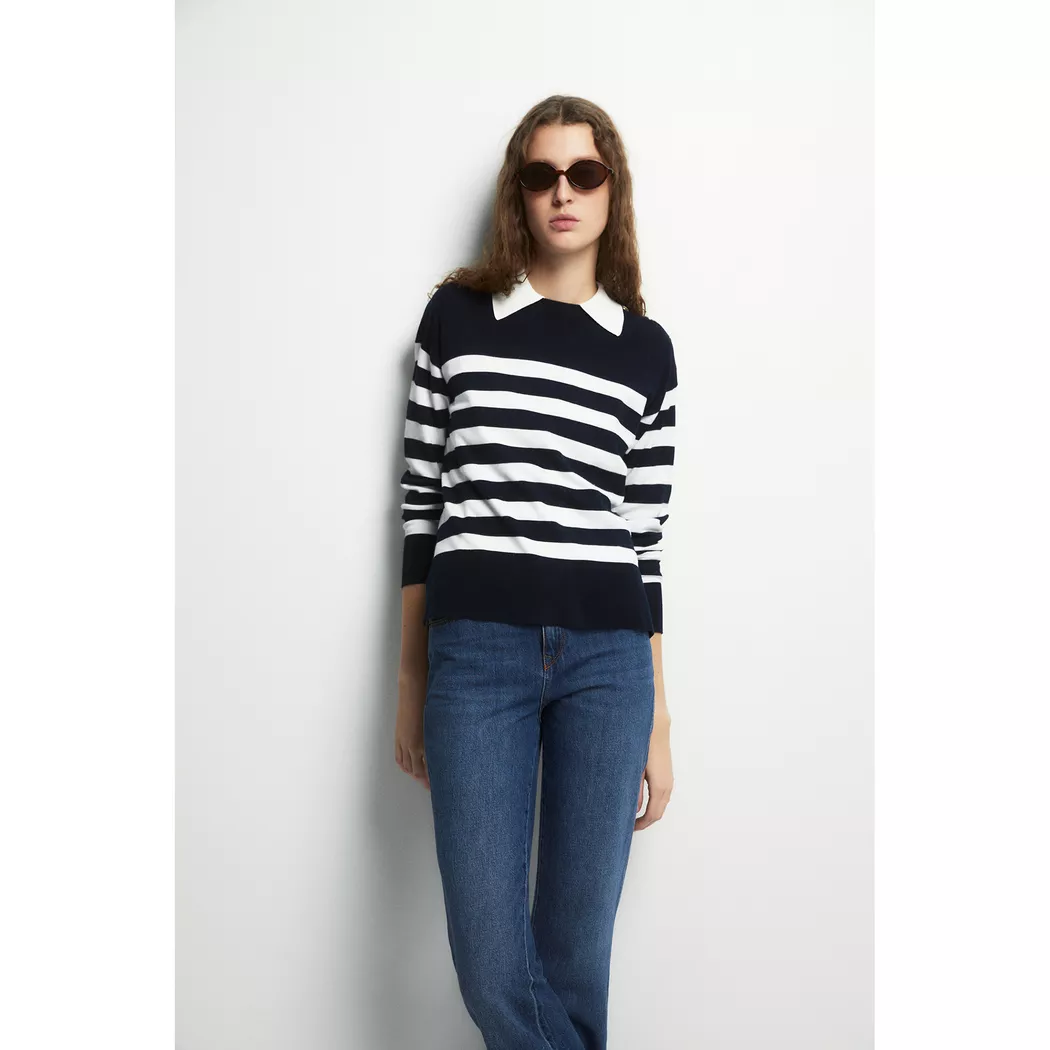 Sfera - Strickpullover, für Damen, Marine, Größe M