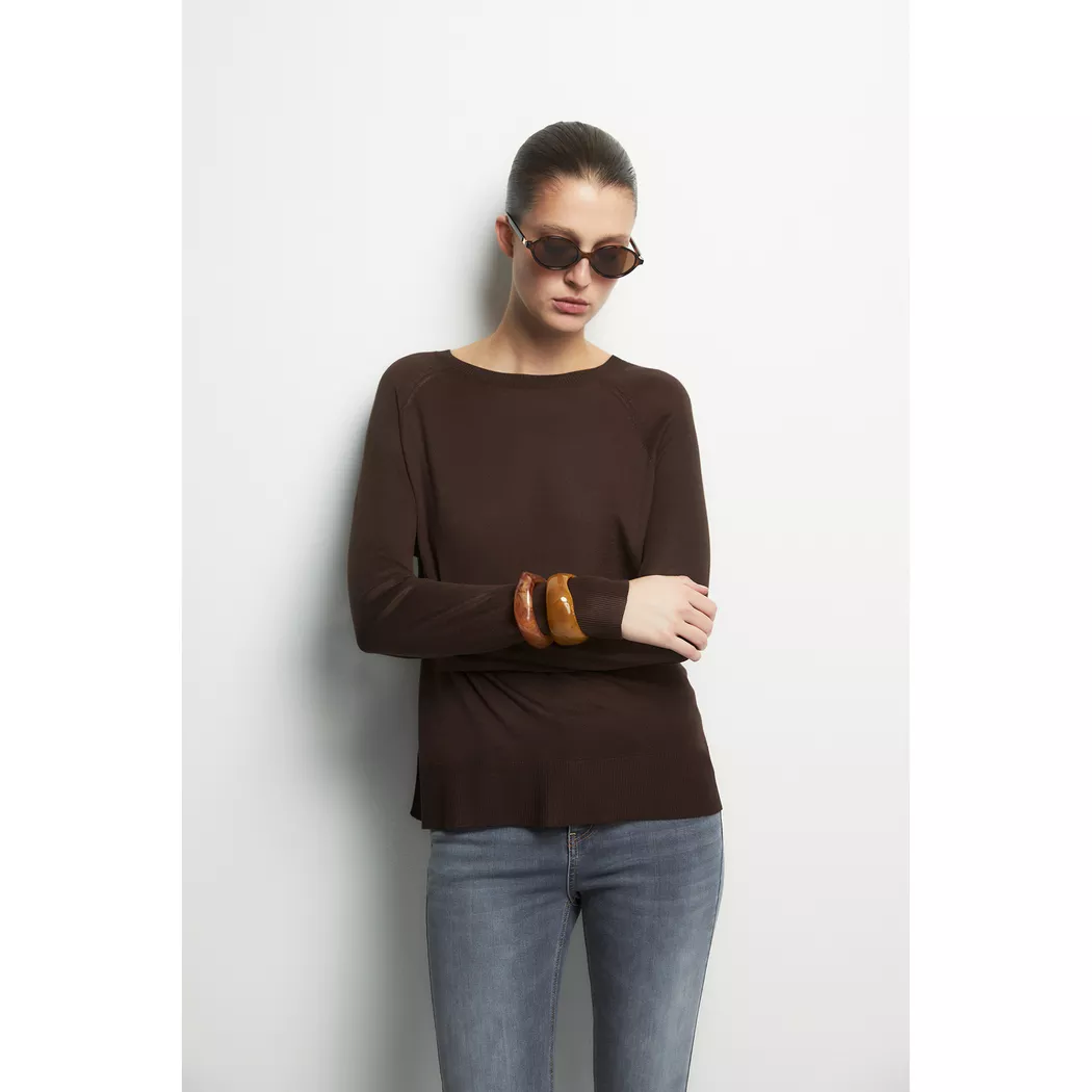 Sfera - Strickpullover, für Damen, Schokolade, Größe XL