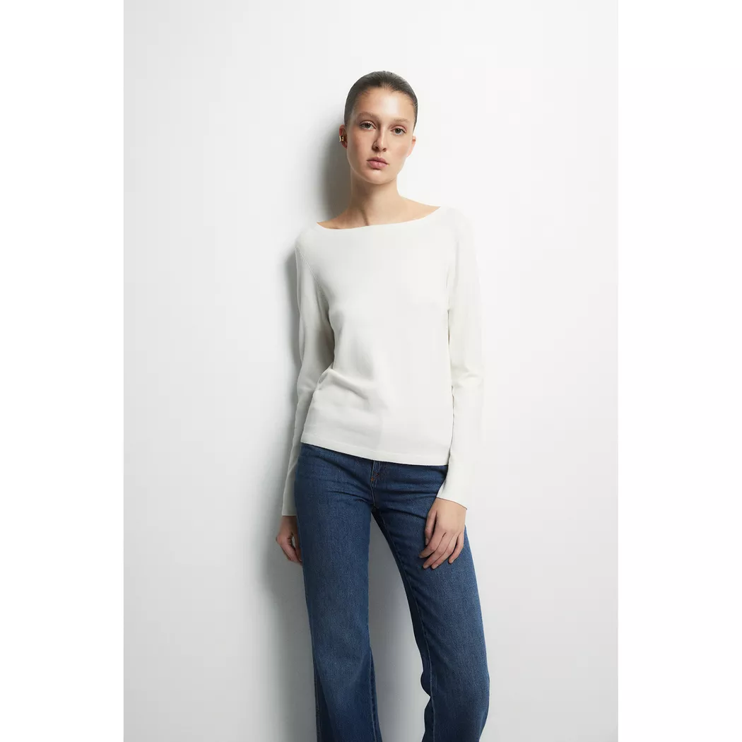 Sfera - Strickpullover, für Damen, Weiss, Größe M