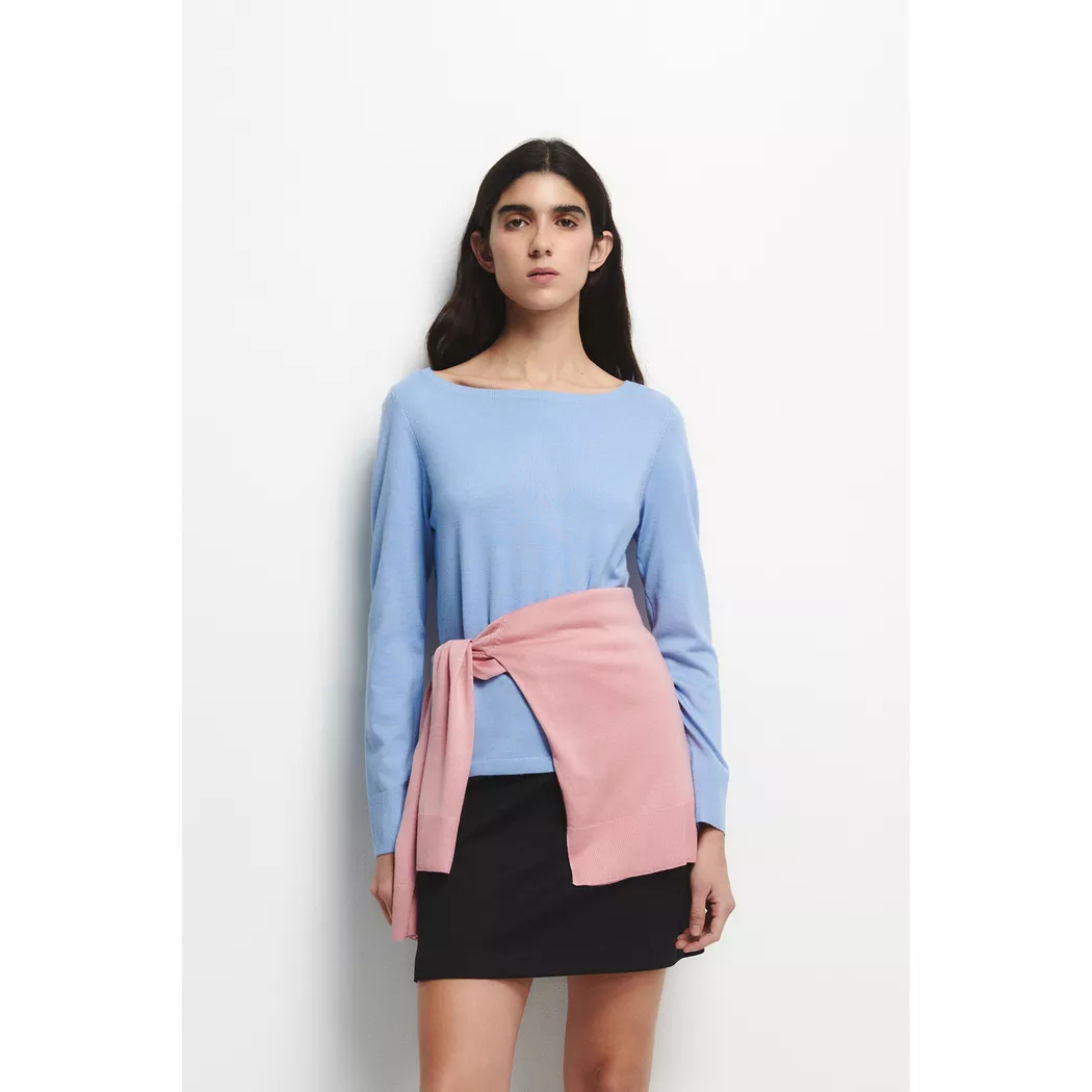 Sfera - Strickpullover, für Damen, Blau, Größe XL