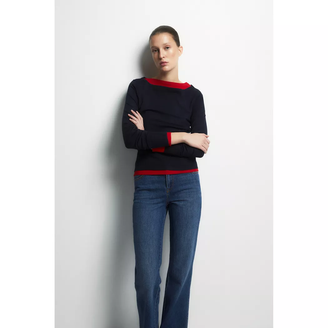 Sfera - Strickpullover, für Damen, Marine, Größe XXL