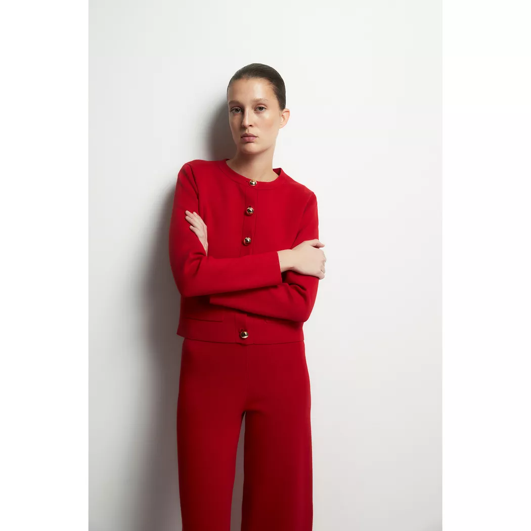 Sfera - Cardigan, für Damen, Rot, Größe L