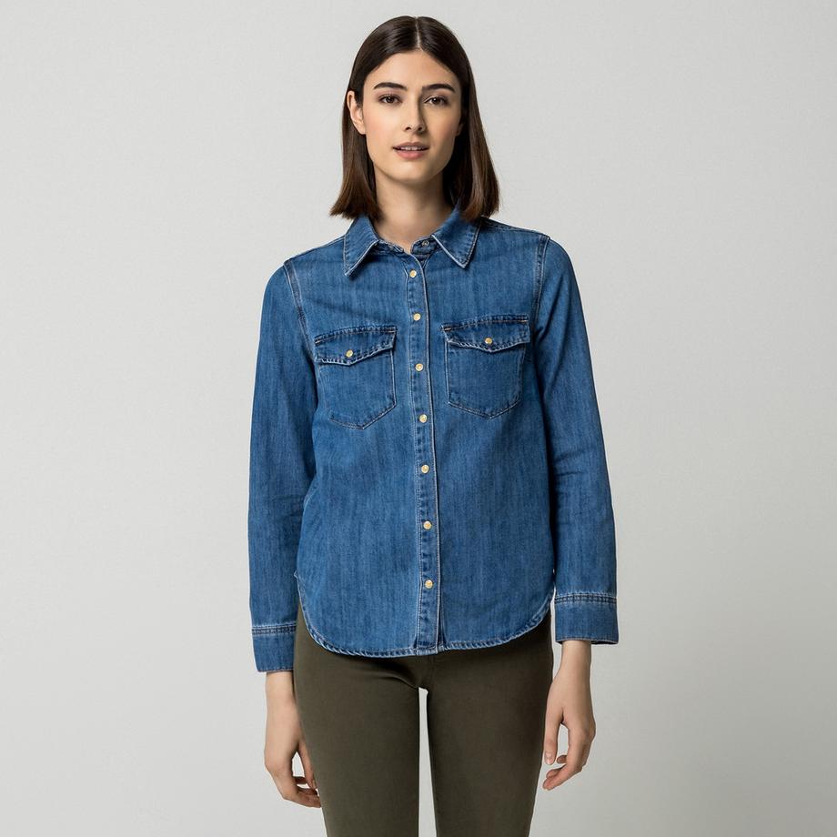 Jeansbluse