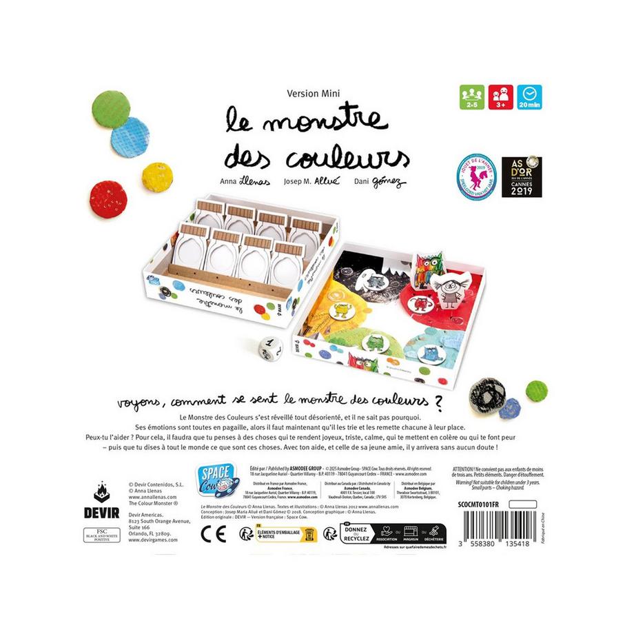 Asmodée  Monstre des couleurs mini - französisch 