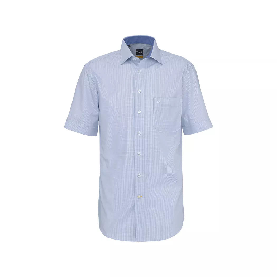 Kauf - Hemd, kurzarm, für Herren, Blau, Größe 39 5