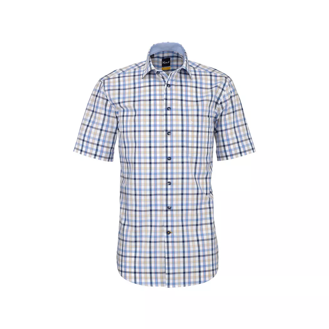 Kauf - Hemd, kurzarm, für Herren, Beige, Größe 38