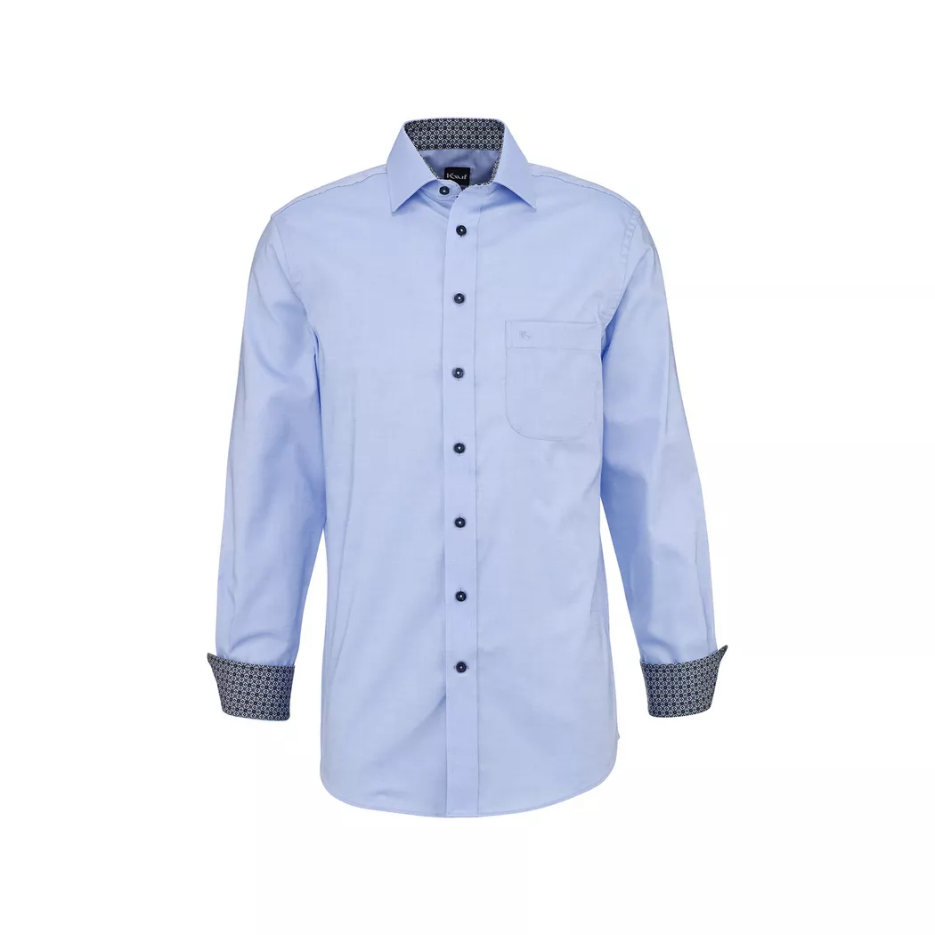 Kauf - Hemd, Regular Fit, langarm, für Herren, Blau, Größe 42