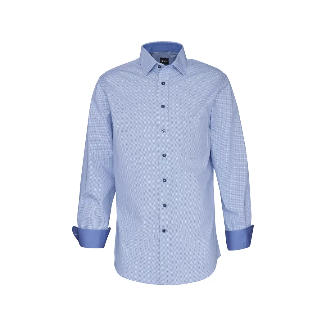 Kauf - Hemd, Regular Fit, langarm, für Herren, Blau, Größe 43
