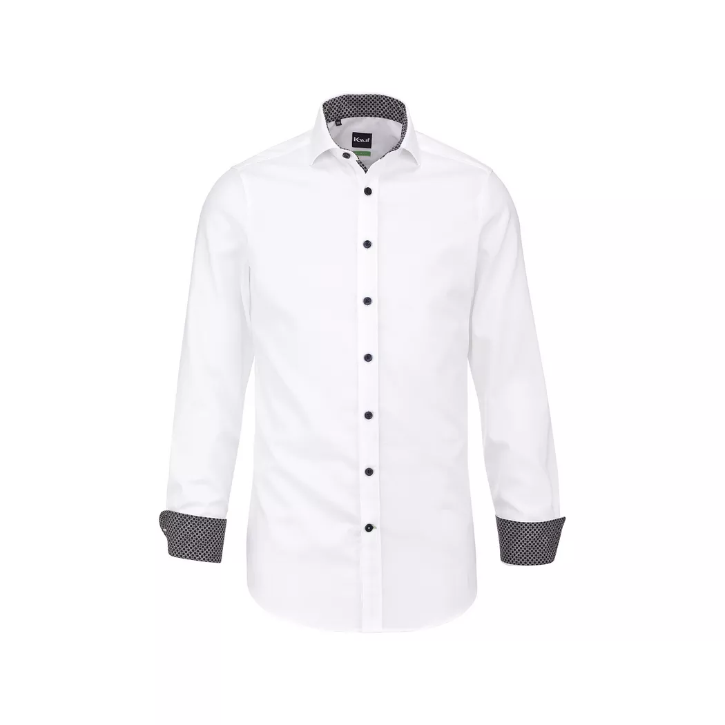 Kauf - Hemd, Slim Fit, langarm, für Herren, Weiss, Größe 41 2