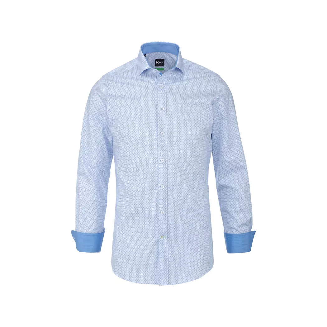 Kauf - Hemd, Slim Fit, langarm, für Herren, Blau, Größe 42