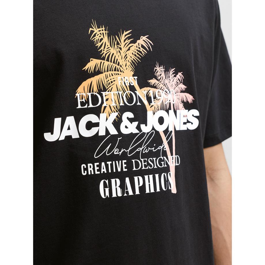 JACK & JONES Rundhals T-Shirt mit Grafikdruck  