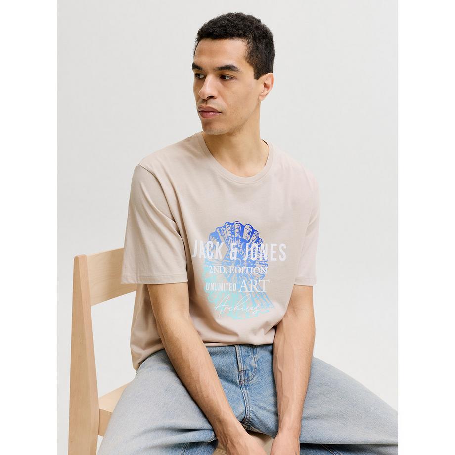 JACK & JONES T-shirt girocollo con stampa grafica  