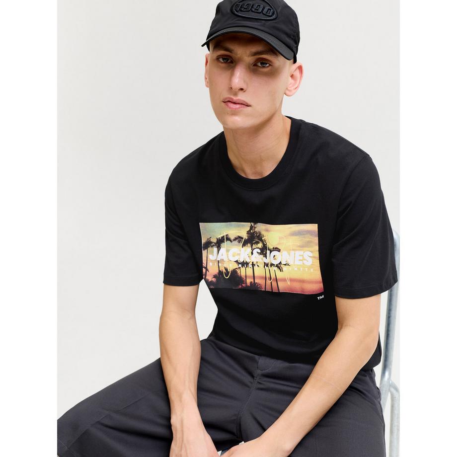 JACK & JONES T-Shirt Stampa Palma  