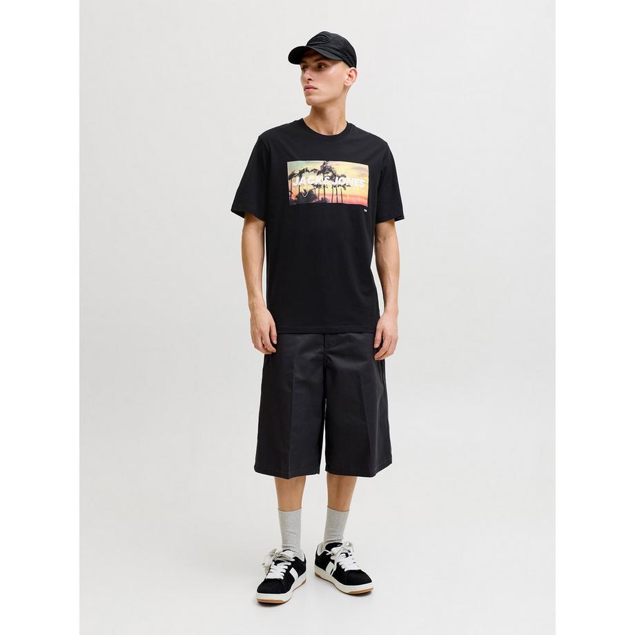 JACK & JONES T-Shirt Stampa Palma  