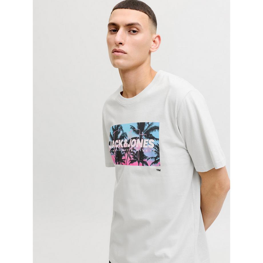 JACK & JONES T-Shirt Imprimé Palmier  