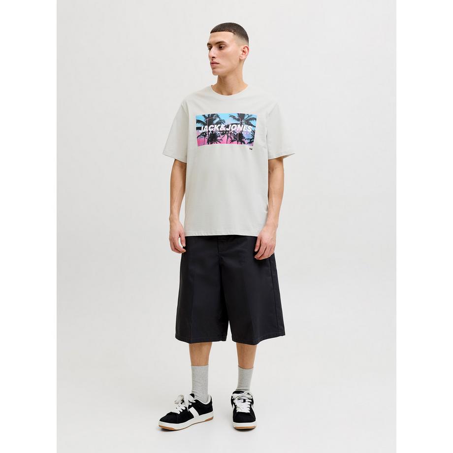 JACK & JONES T-Shirt Imprimé Palmier  