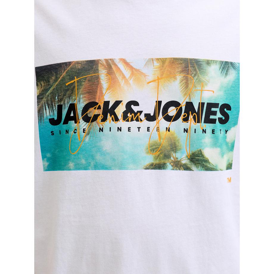 JACK & JONES T-Shirt Stampa Palma  