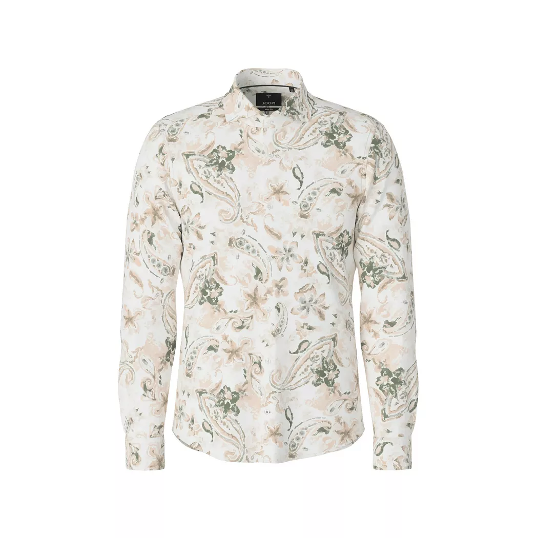 Joop! Langarmhemd JOOP "Pai", Herren, Gr. 43, N-Gr, lt, pastel pink, Web, Obermaterial: 55% Leinen, 45% Baumwolle, slim fit, Manschette, Hemden