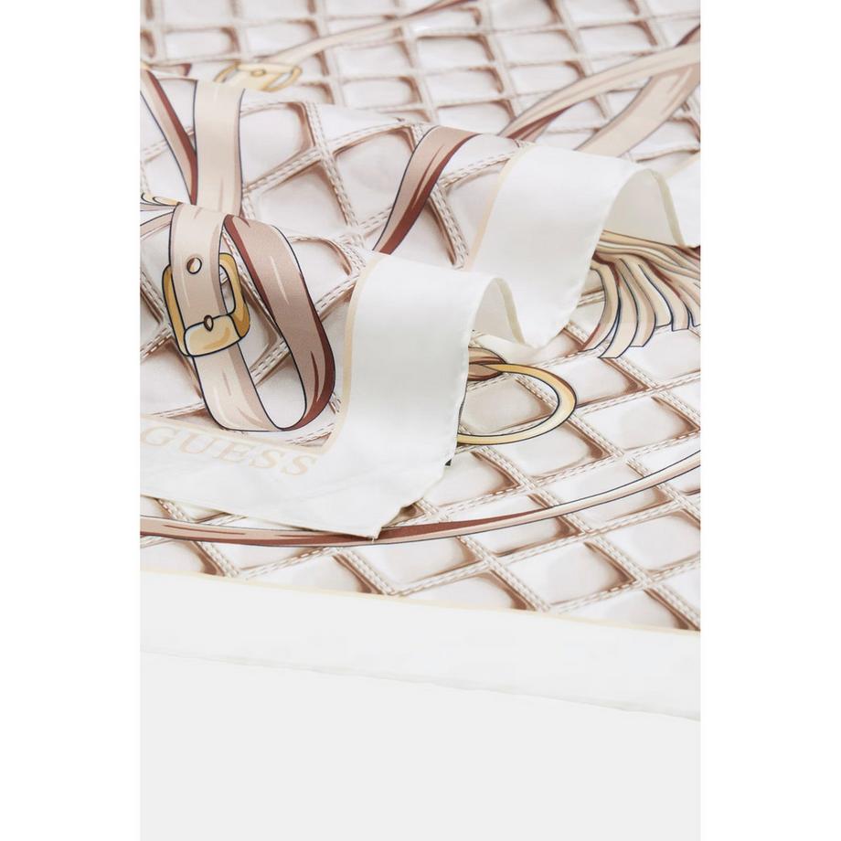 GUESS Maxine Foulard à Imprimé Ceinture et Pompons  