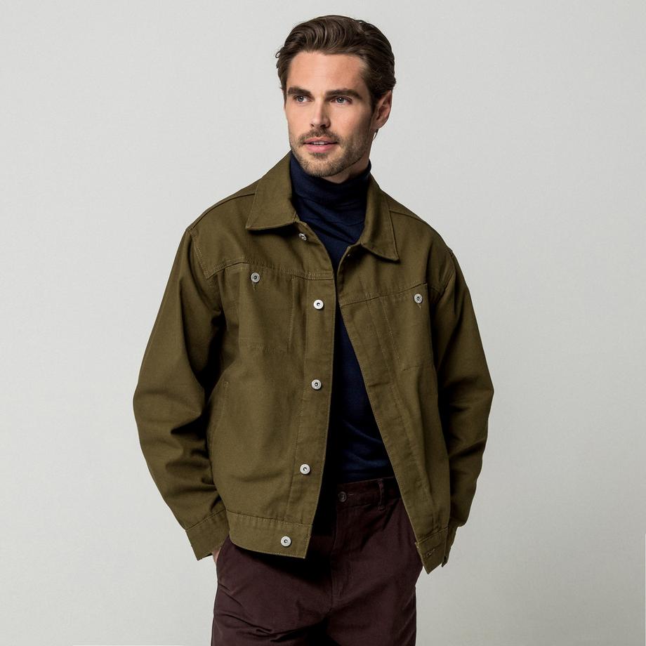 Manor Man Manor Man Veste style workwear avec fermeture à boutons  