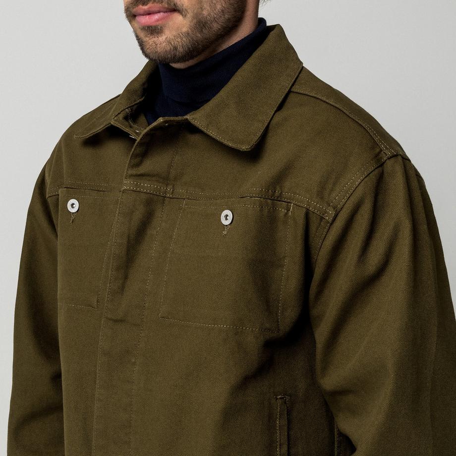 Manor Man Manor Man Veste style workwear avec fermeture à boutons  