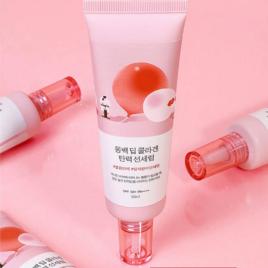 Round Lab  Camellia Deep Collagen Firming Sun Serum SPF50+ Broad Spectrum 