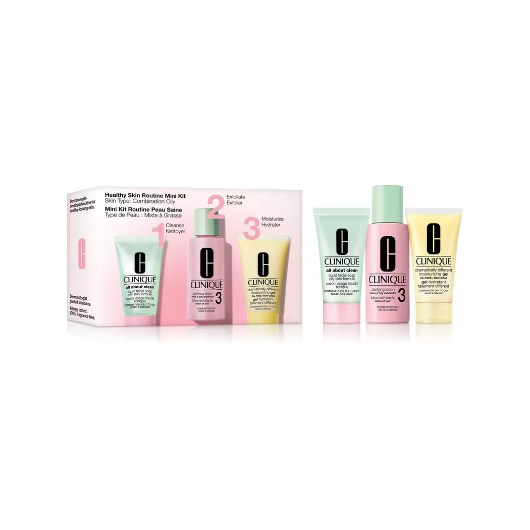 Clinique Mini Kit Routine Peau Saine Grasse à Mixte - Coffret