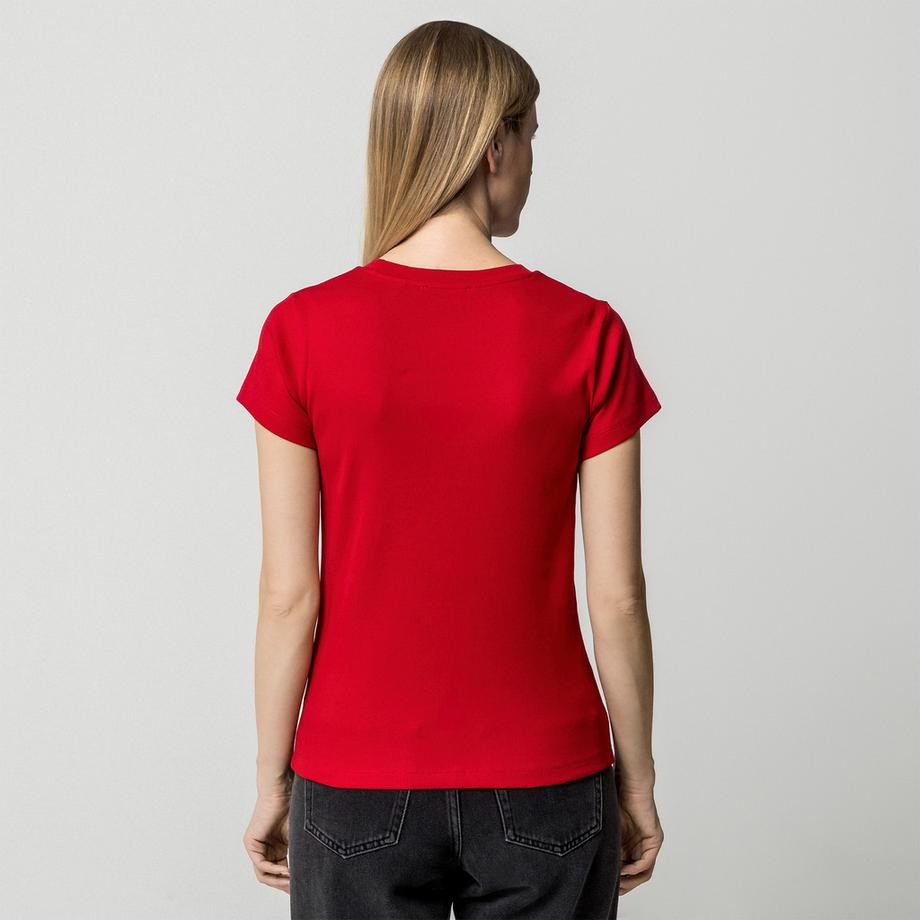 Pepe Jeans London Geripptes Kurzarm T-Shirt mit Logo  