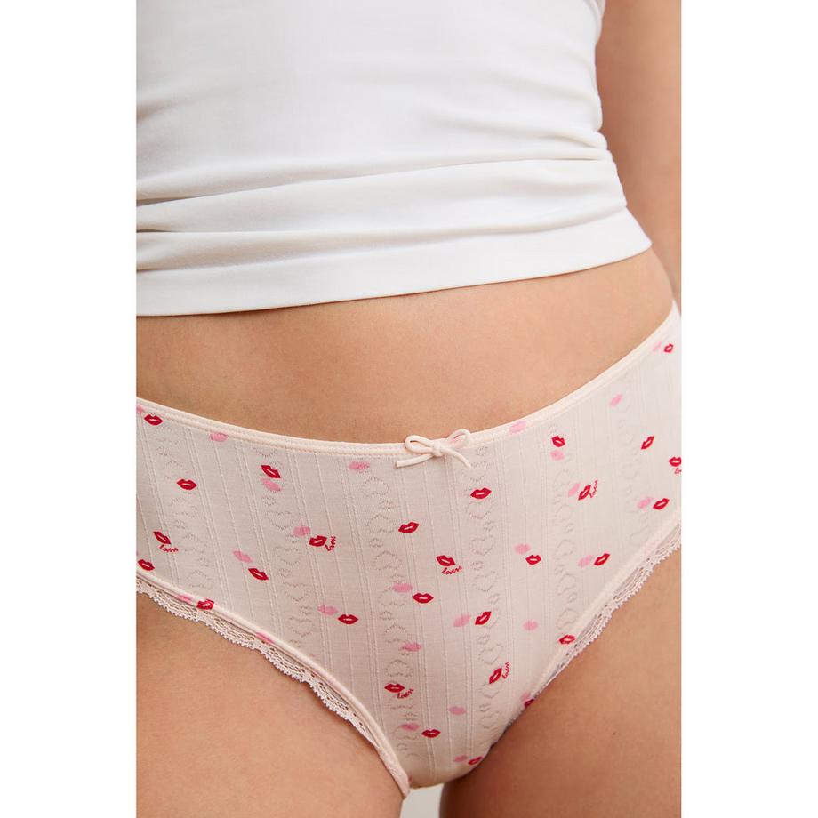 Etam Shorty avec Imprimé Lèvres  