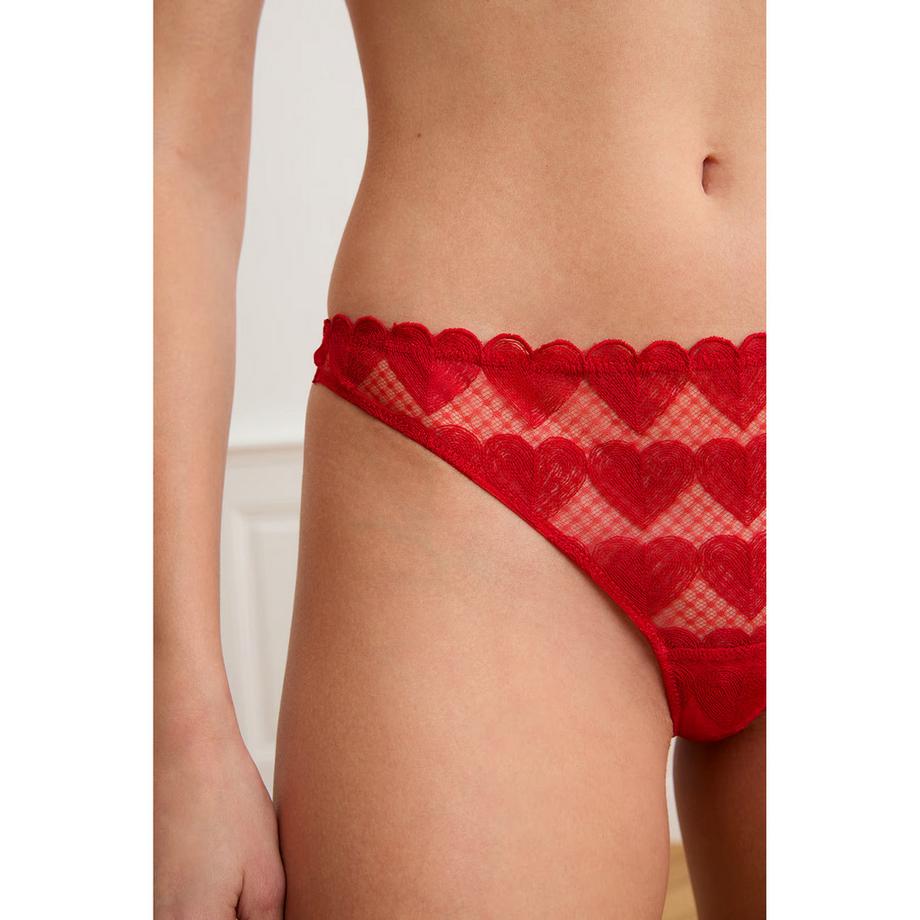 Etam Tanga Brodé Coeur  