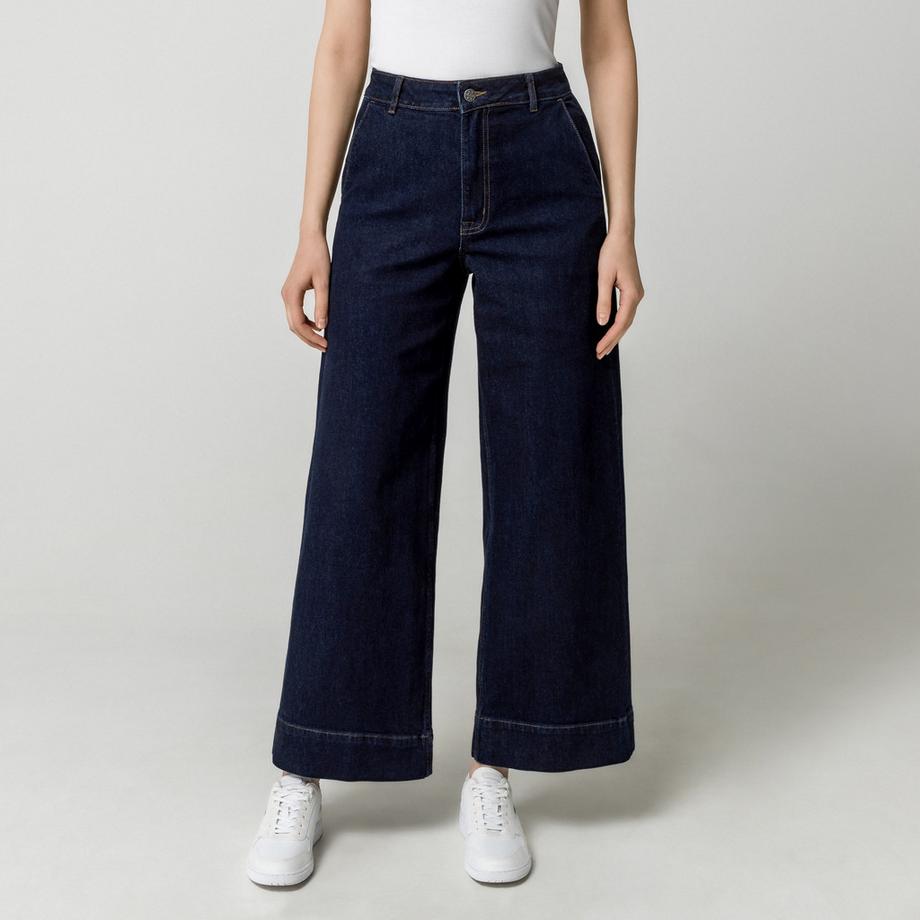 Manor Woman Jeans Gamba Larga  