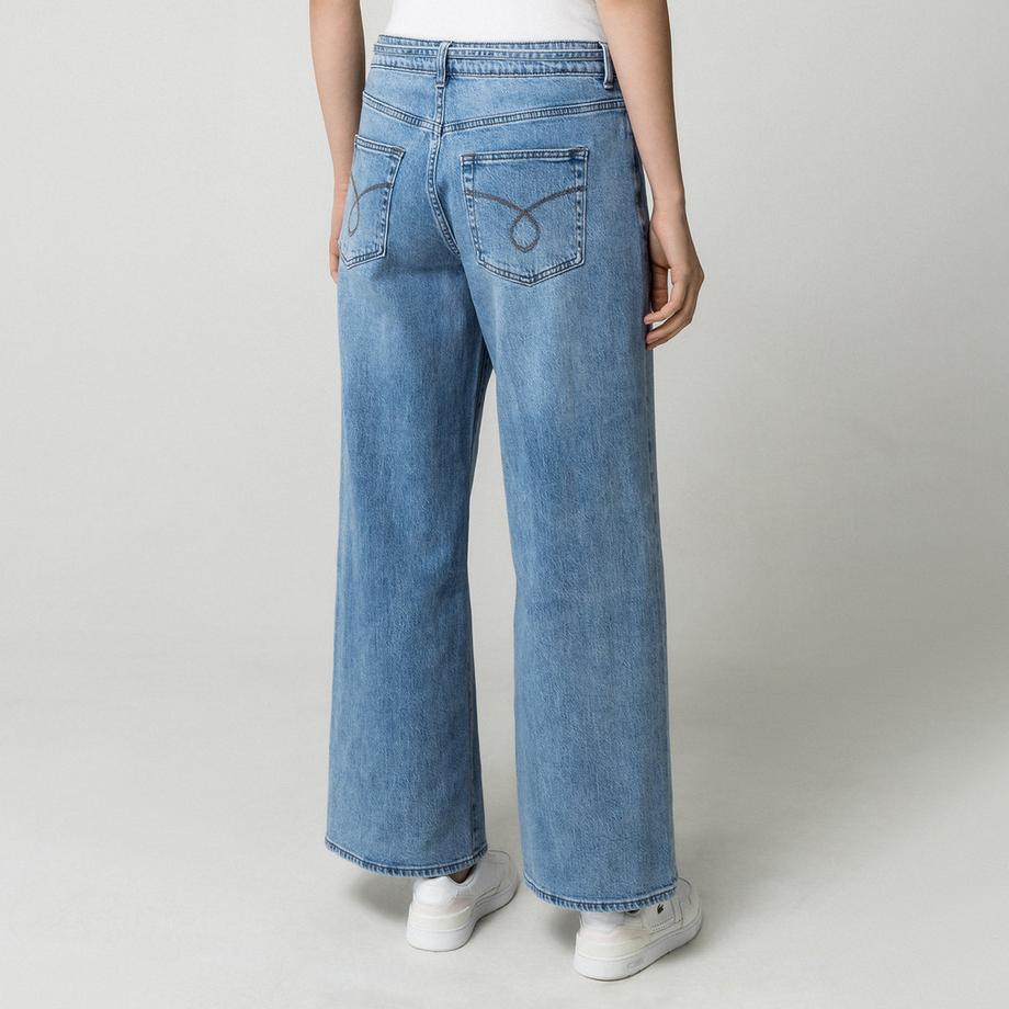 Manor Woman Jeans Gamba Larga  