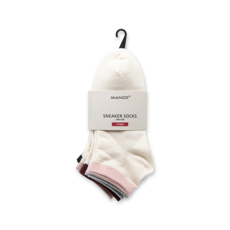Manor Woman 5P Sneaker Socks  