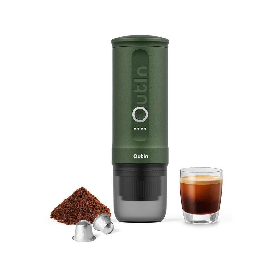 OUTIN Macchina per caffè espresso portatile Nano Tragbare Espressomaschine 