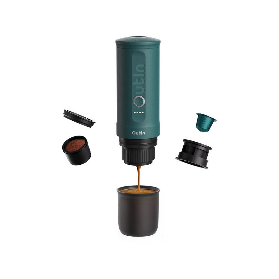 OUTIN Macchina per caffè espresso portatile Nano Tragbare Espressomaschine 