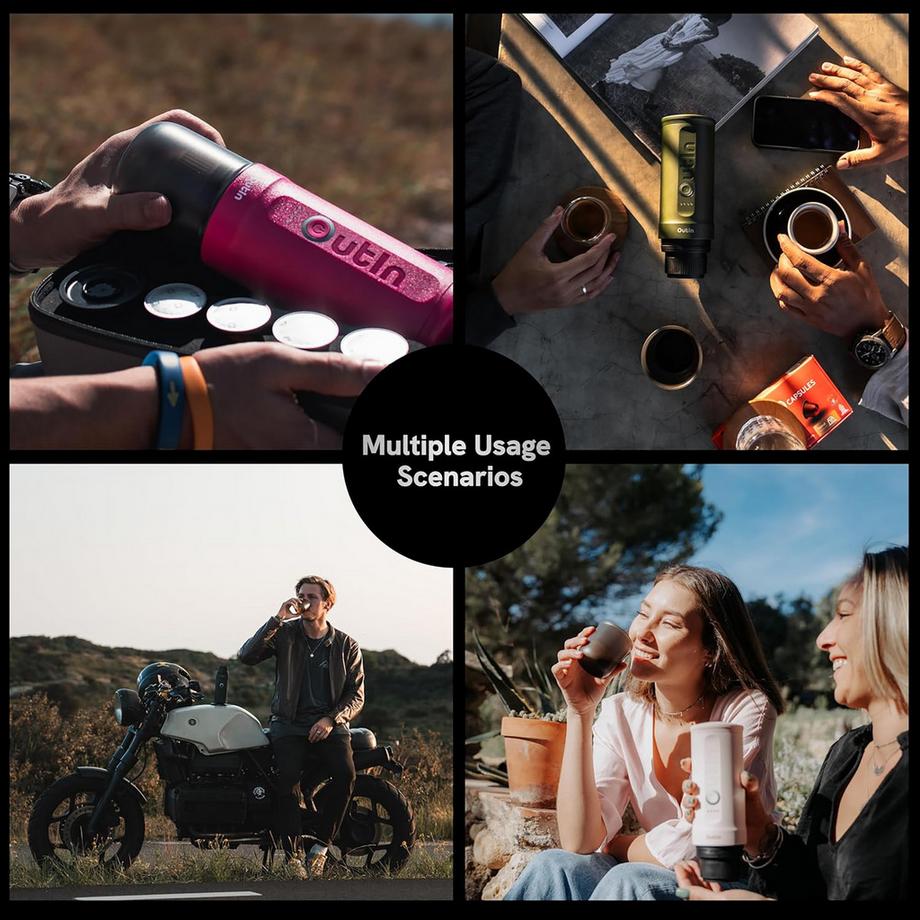 OUTIN Macchina per caffè espresso portatile Nano Tragbare Espressomaschine 