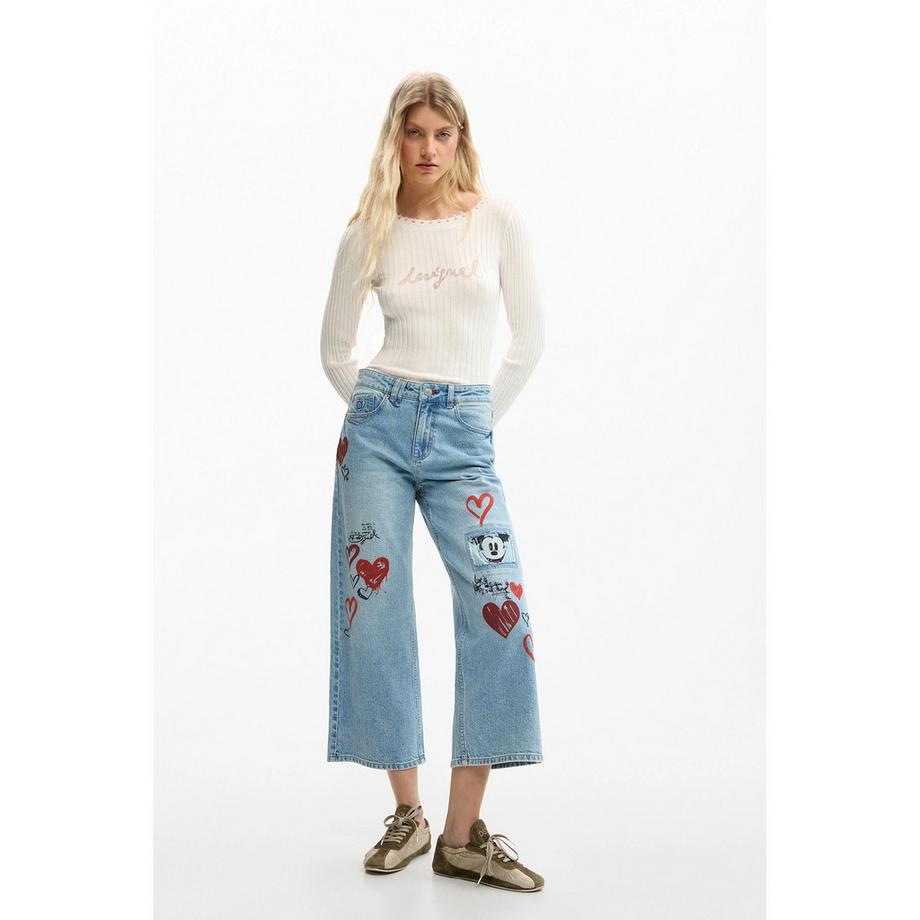 Desigual Jean Coupe Droite  