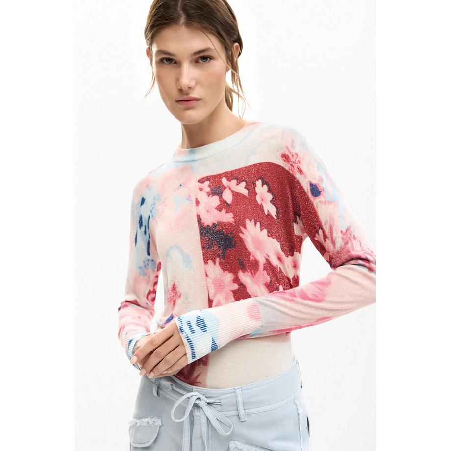 Desigual Maglione con motivo floreale  