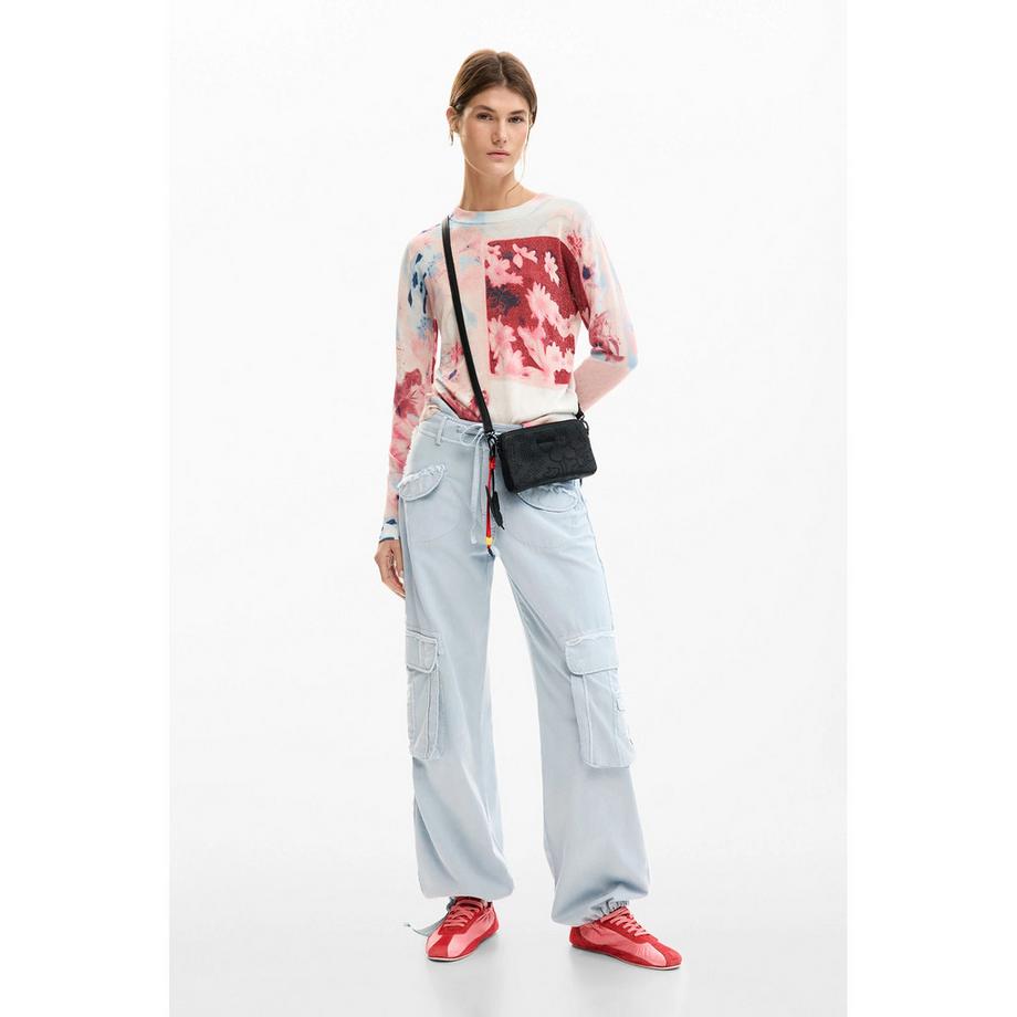Desigual Maglione con motivo floreale  