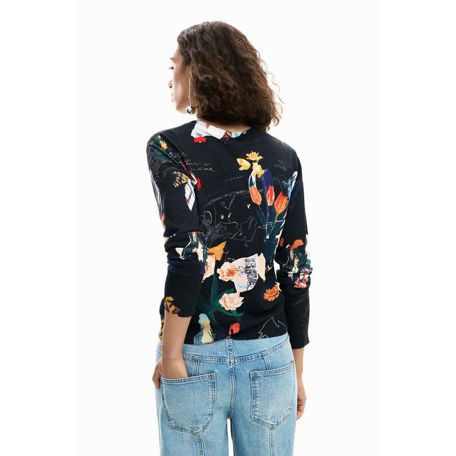 Desigual Bedruckter Langarm Pullover  
