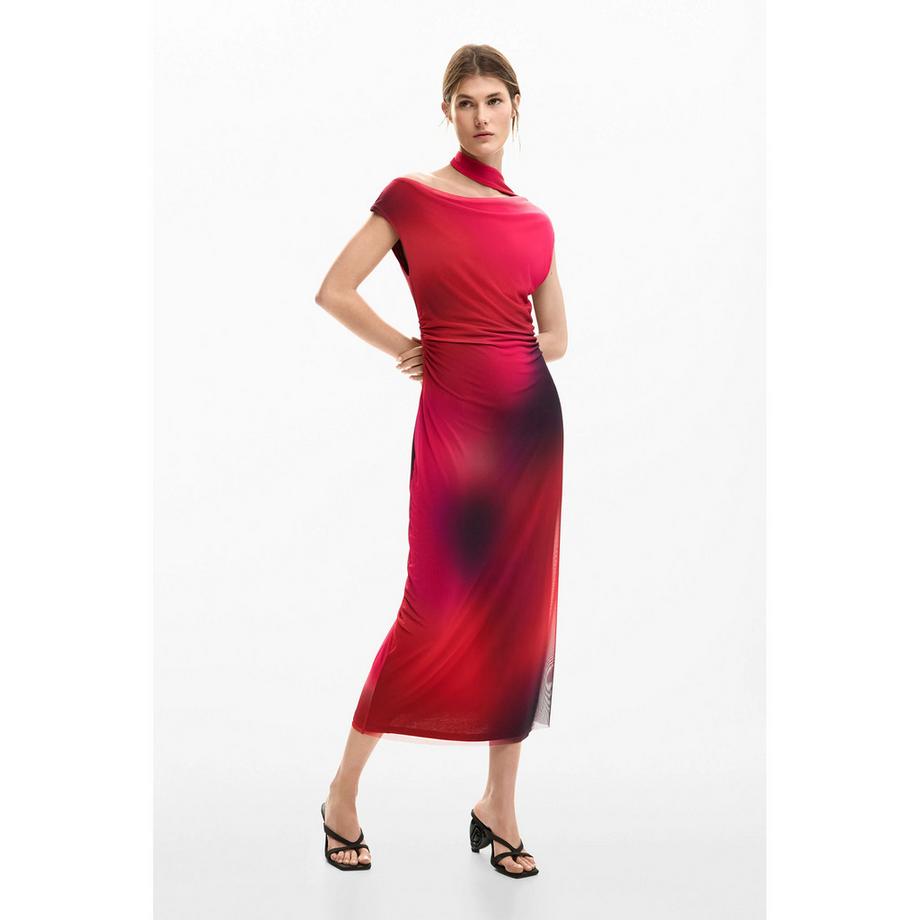 Desigual Abito Midi Ombre Collo Halter  